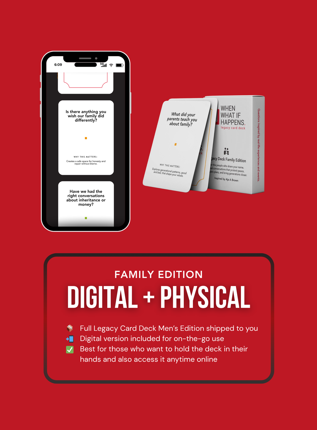 The Legacy Card Deck  Family Edition