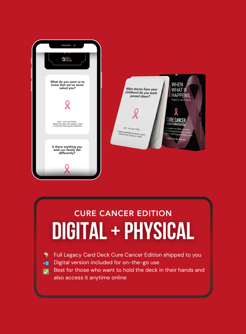 The Legacy Deck Cure Cancer Limited Edition (Card Deck)