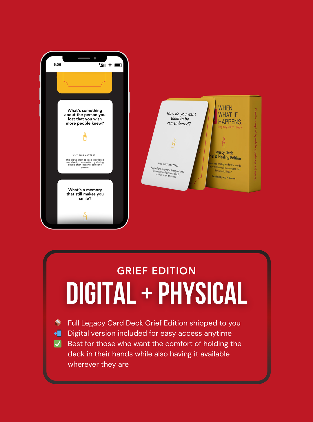 The Legacy Card Deck Grief Edition