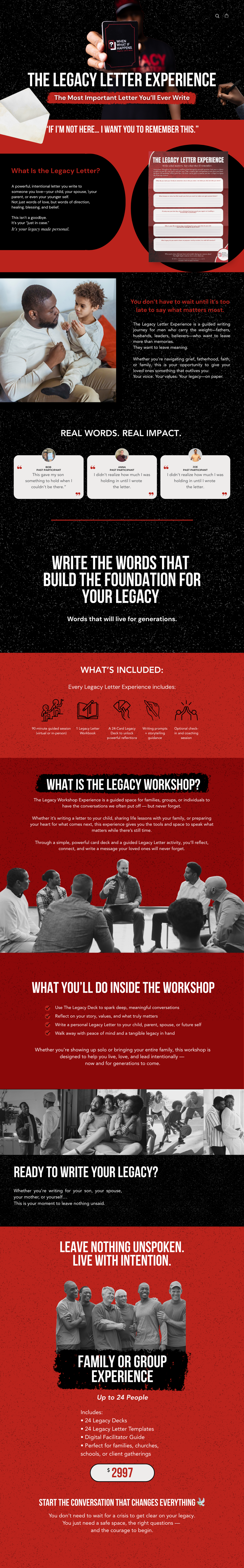 The Legacy Letter Group Experience