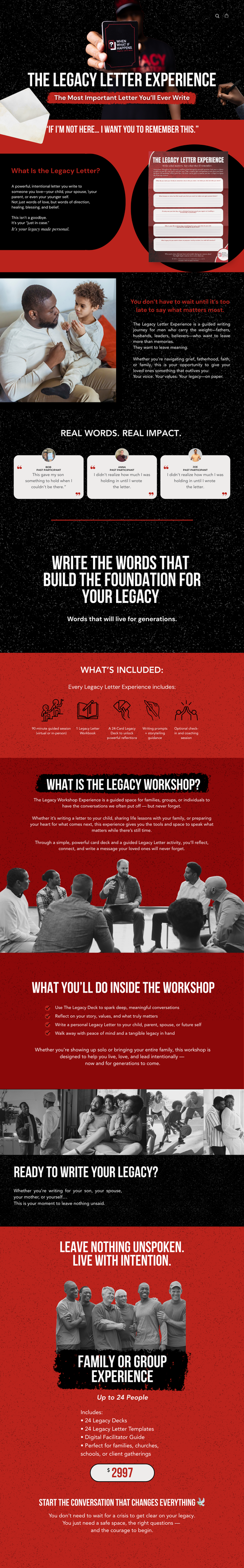 The Legacy Letter Group Experience